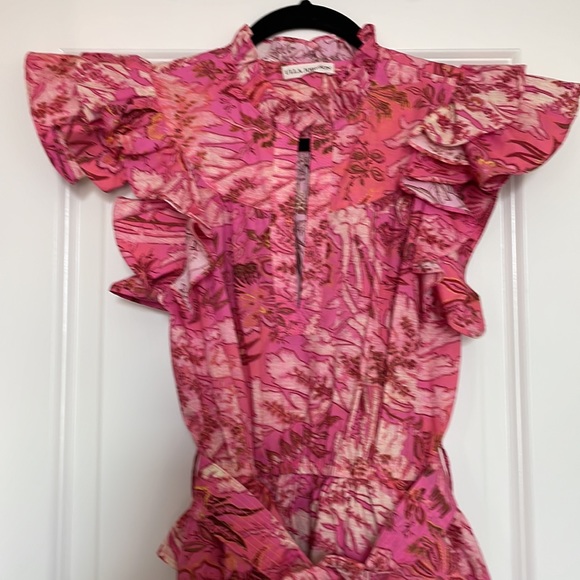 Lulua Frill-Sleeve Tiered-Ruffle Mini Dress - Picture 7 of 11